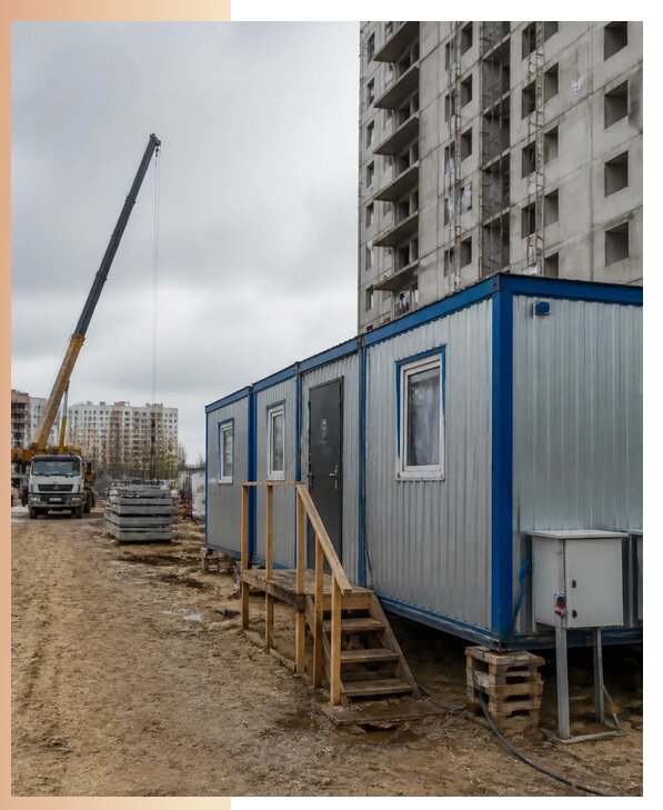 Аренда строительных вагончиков для рабочих в Кандалакше